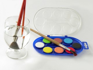 painting with wter-colours