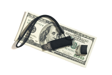 usb drive on bill