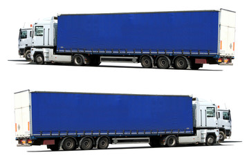 camion bleu