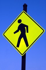 pedestrian walk sign