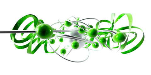 spirale vortex verte