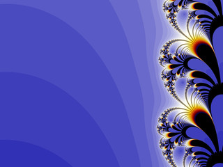 floral blue background design