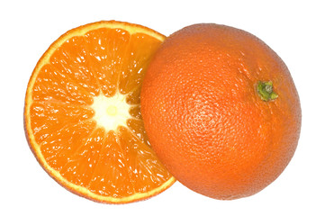 orange sliced