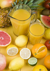 Fruit mix and juice