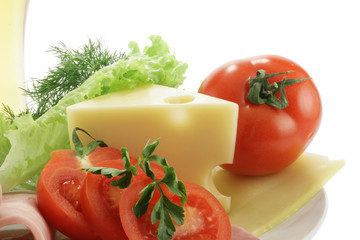 cheese and tomatoes