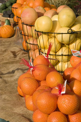 basket full of oranges