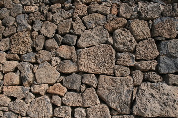 dry stone wall.