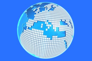 grid globe - europe