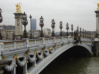 Fototapeta na wymiar Paris Pont Alexandre III