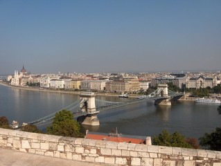 Fototapeta premium budapest chainbridge v2