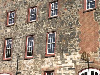 stone & brick historic wall