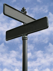 street sign - blank
