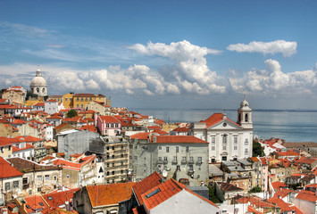 Naklejka na ściany i meble Lizbona miasta