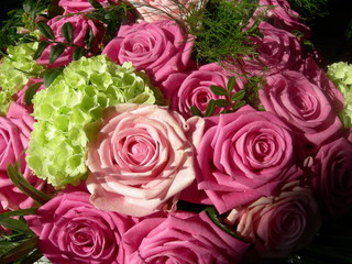 roses en bouquet