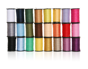 wall of sewing thread