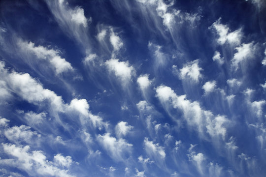 Blue sky and clouds.