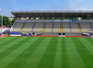 Naklejka premium empty soccer stadium 3