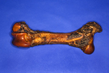Big rawhide dog bone.