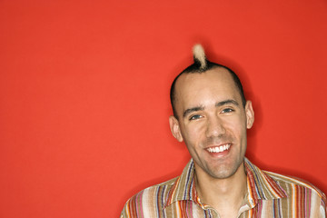 man with mohawk.