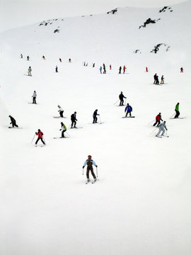 photo de skieurs