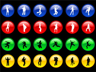 bodies on the  buttons