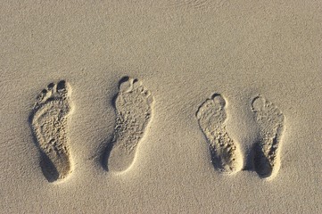 footsteps on the sand