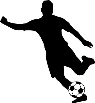 soccer silhouettes