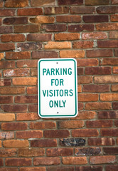Fototapeta na wymiar znak parking odwiedzający