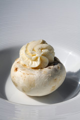 mushroom dressed with garlic butter