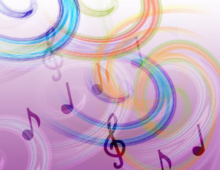 Computer Illustration Music Abstract Background