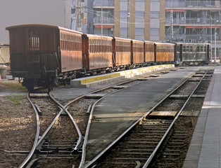 Fototapeta premium morning train