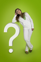 woman contemplating questions
