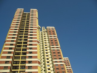 Obraz premium a block of hdb flats in singapore