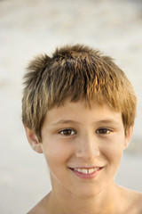 Portrait of smiling boy.