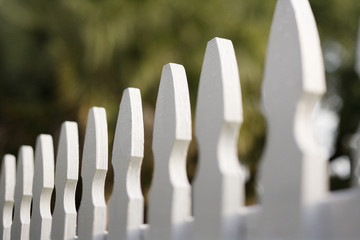 White picket fence.