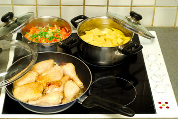 dinner time, cooking