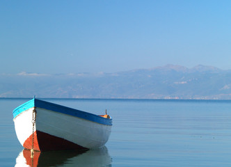 boat in ohrid lake2 , macedonia , europe - 2983978