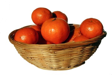 fruit basket of mandarin