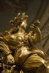 Sculpture in Lisbon Coach Museum, Lisbon, Portugal.