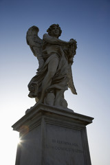 Fototapeta premium Angel sculpture in Rome, Italy.