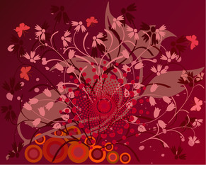 floral background - illustration