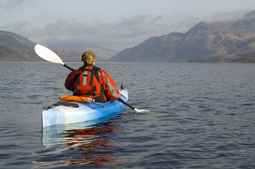 kayaking on loch lomond