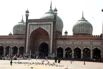 Foto op Plexiglas new delhi mosque © Wolszczak