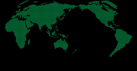world map pixel