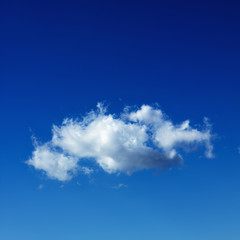 cumulus cloud in blue sky.