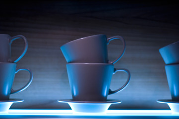 blue cups