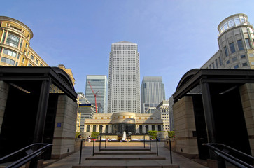 canary wharf, london uk