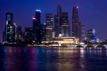 Obraz na płótnie Canvas singapore at night