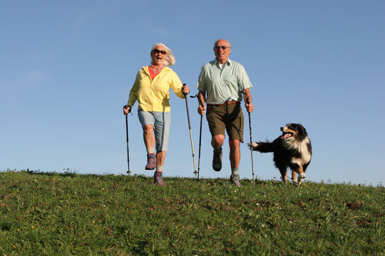 nordic walking ehepaar