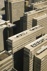 Aerial view of buildings in downtown Atlanta, Georgia.